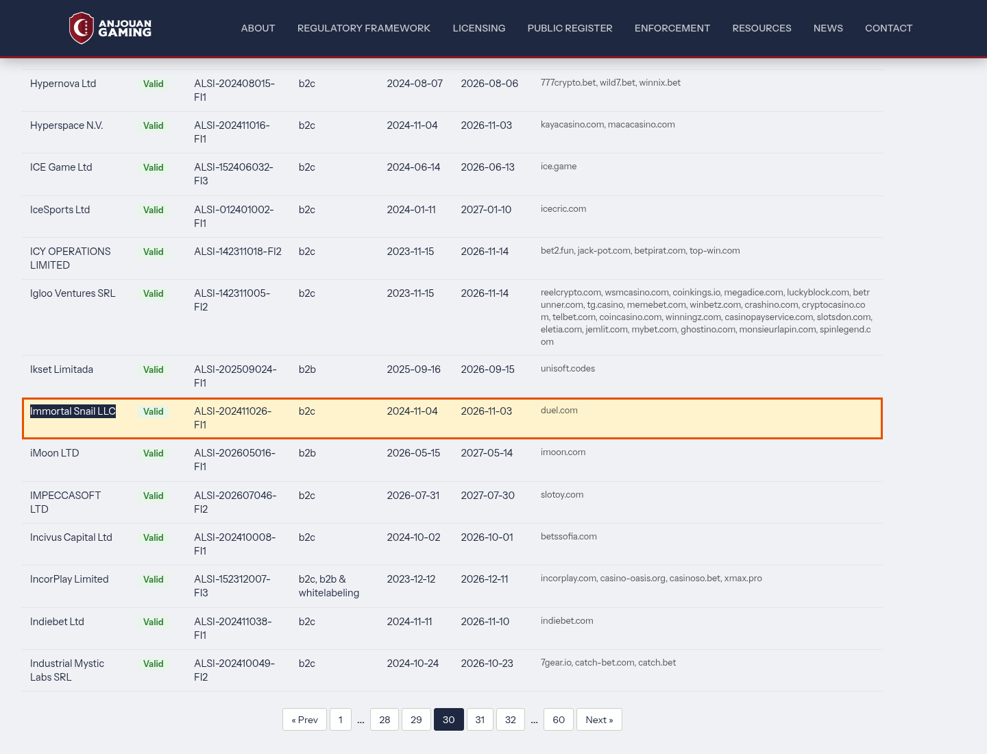 Capture de preuve datée, vérifiée le anjouangaming.com